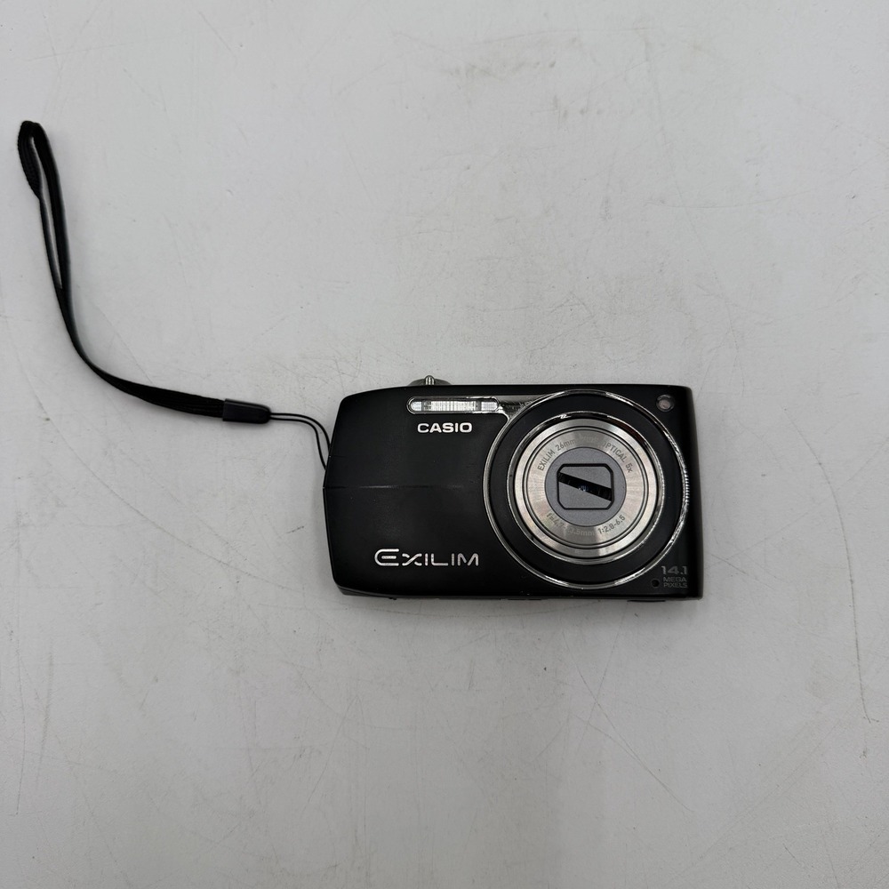 CASIO EXILIM EX-Z2300 Compact Digital Camera Black For Parts Lens Obstruction